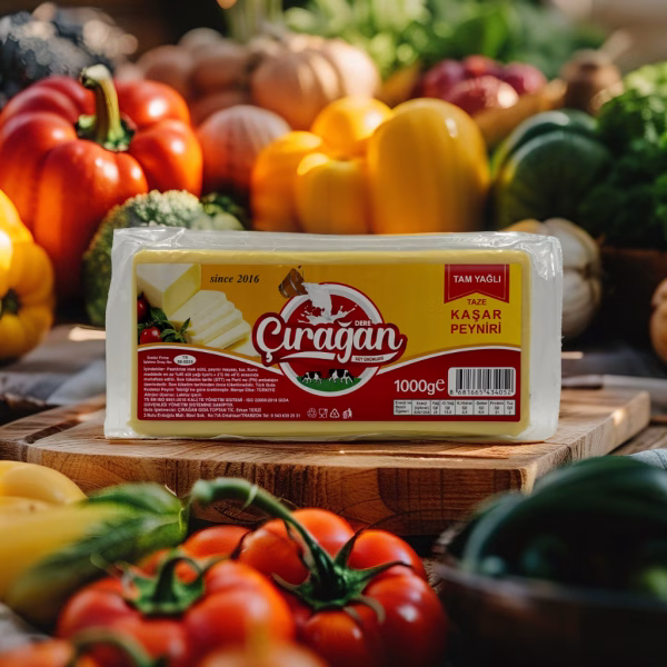 çırağan tam yağlı taze kaşar peyniri 1 kg