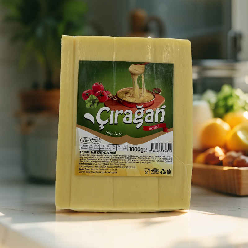 Çırağan Taze Az Yağlı Eritme Peyniri 1 Kg